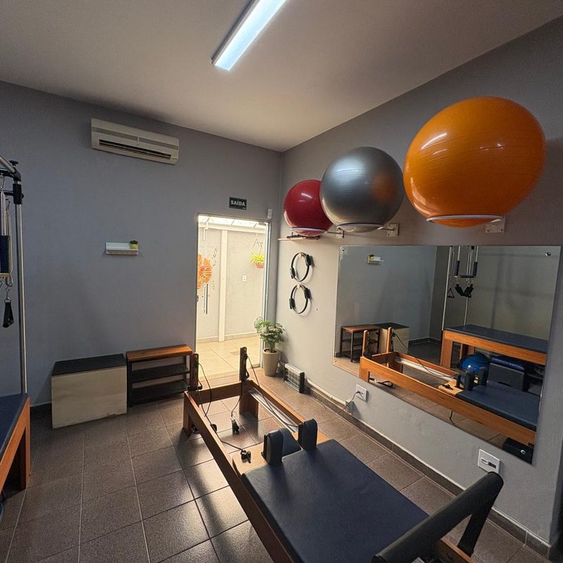 Área de exercício da Clínica Salvini